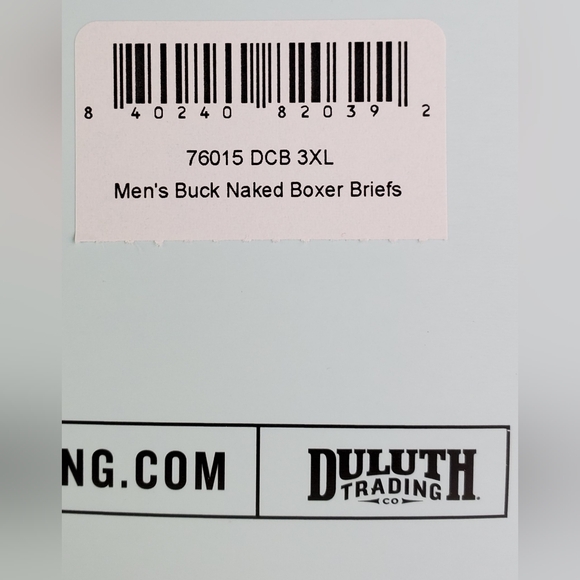 Duluth Trading Mens Buck Naked Boxer Briefs - Lot of 2 - Size 3XL - NWT - Picture 5 of 5